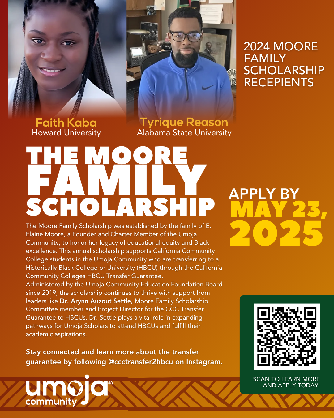 Moore Scholarship Flyer 